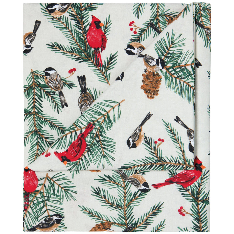 Now Designs - Birds & Boughs Christmas Tablecloth 60 X 120 inch