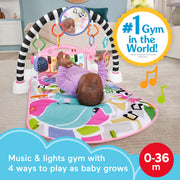Fisher-Price - Glow & Grow Kick & Play Piano Gym - Pink - Product detail or play view 2