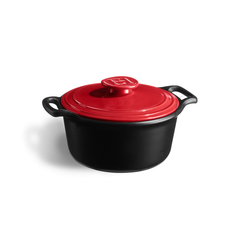 EMILE HENRY - Sublime+, Round Casserole, 3L/3.2qt, 31x25.5x16cm, Grand Cru