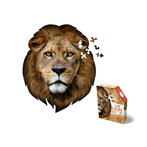 Madd Capp Puzzles – I Am Lion Jigsaw Puzzle | 300 Pieces – puzzle and packaging