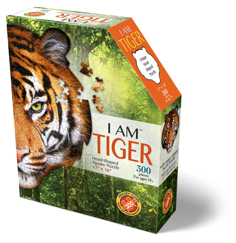 Madd Capp Puzzles – I Am Tiger Jigsaw Puzzle | 300 Pieces – front of packaging