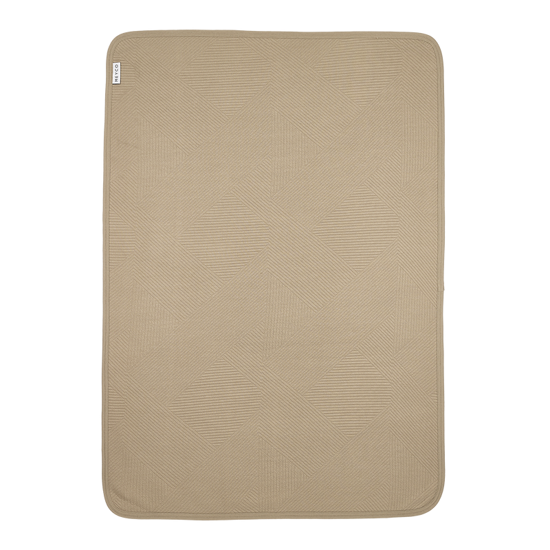 Meyco Baby Pure Flannel Baby Blankets – Taupe – additional product detail or lifestyle view