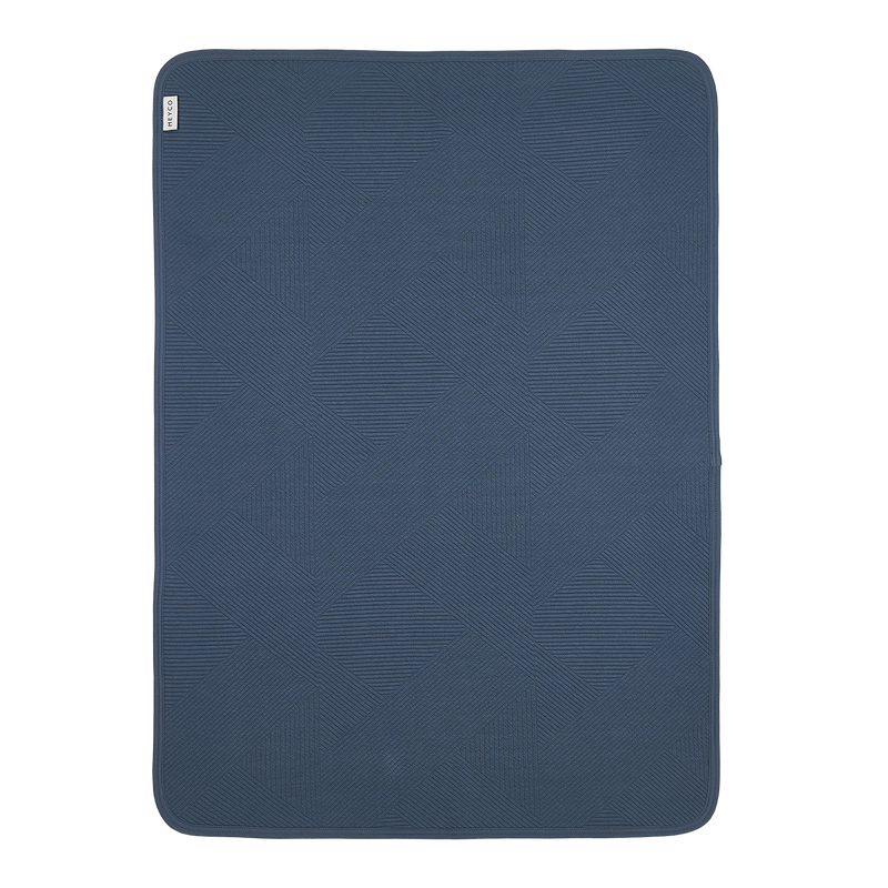 Meyco Baby Pure Flannel Baby Blankets – Indigo – additional product detail or lifestyle view