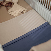 Meyco Baby Pure Flannel Baby Blanket – Indigo – additional product detail or lifestyle view