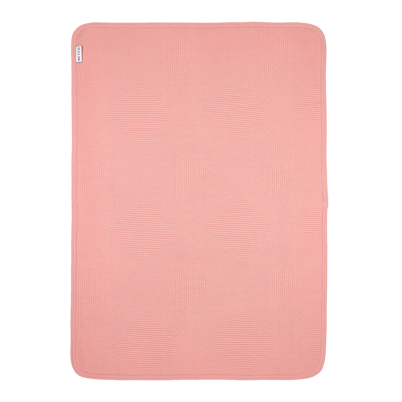 Meyco Baby Pure Flannel Baby Blanket – Rose – additional product detail or lifestyle view