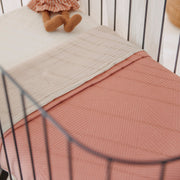 Meyco Baby Pure Flannel Baby Blanket – Rose – additional product detail or lifestyle view
