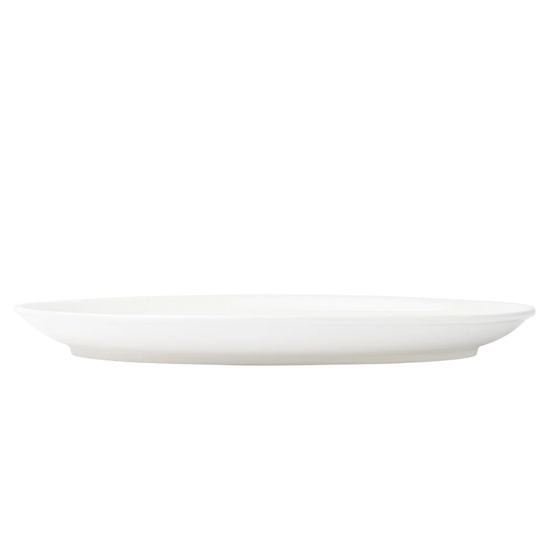 Browne - Assiette coupée ovale Foundation - 12 × 8 po / 30,6 × 20,6 cm - Porcelaine