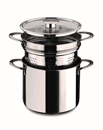 Mepra - Pasta Pot W/Glass Lid Cm 22 Gourmet – MPR-30157122