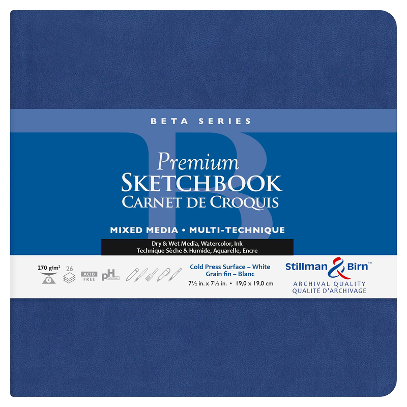Softcover Beta Series: Square 270G white 26 Sheets (7.5 x 7.5 in)