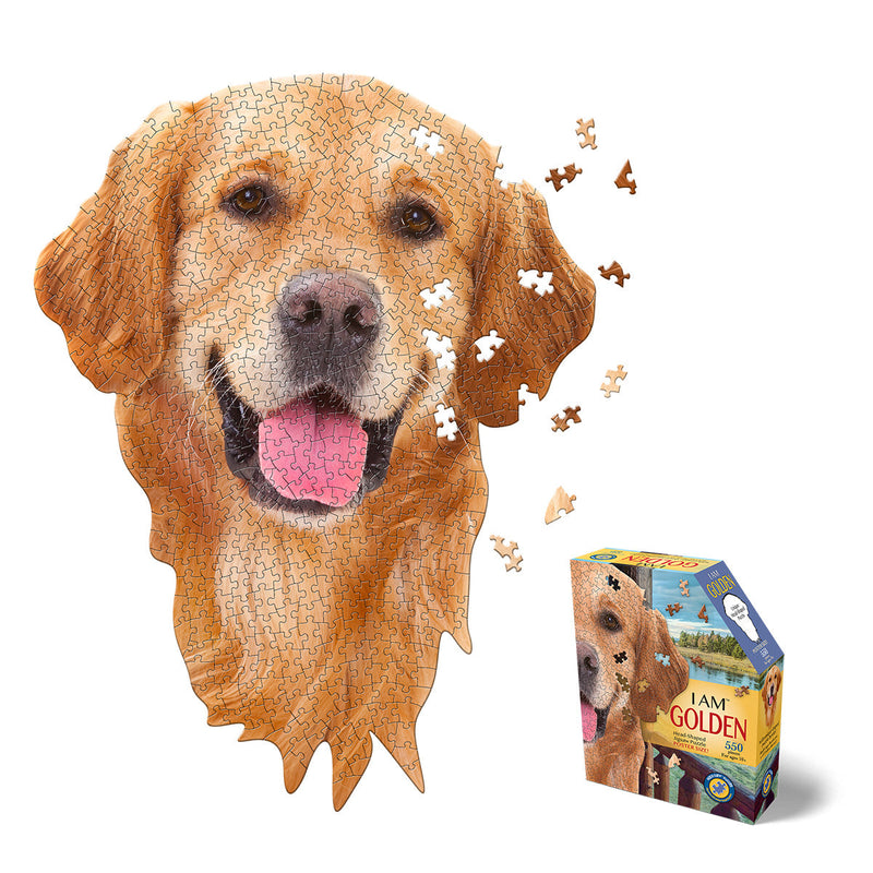 Madd Capp Puzzles – I Am Golden Jigsaw Puzzle | 550 Pieces – puzzle and packaging