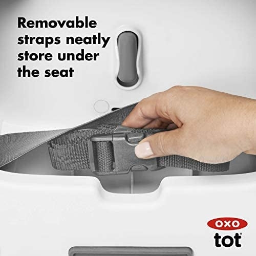OXO Tot Nest Booster Seat with Removable Cushion in grey – view 11