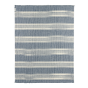 Meyco Baby Stripe Muslin Jacquard Baby Blanket – Indigo – additional product detail or lifestyle view