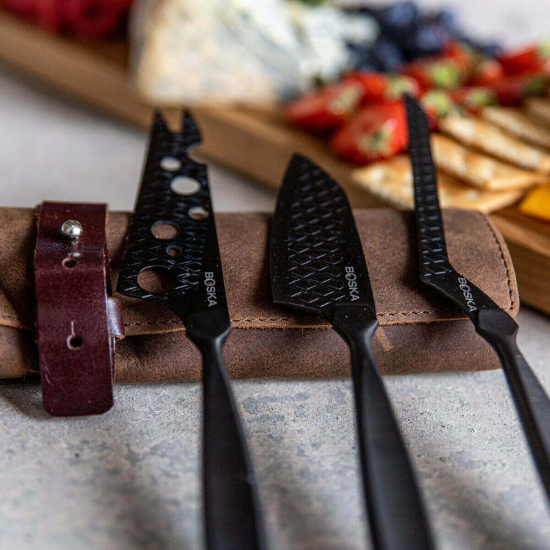 Boska - Monaco+, Cheese Knife Set, Black
