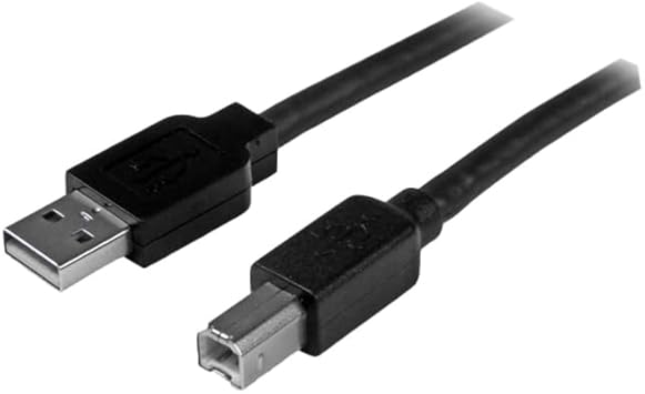 StarTech - Printer Cable USB-A 2.0 Male to USB - B Male 50FT - Black
