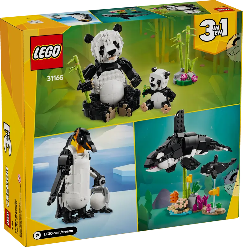 LEGO - 31165 - CREATOR - Panda/Penguin/Orca Whale - 626pcs