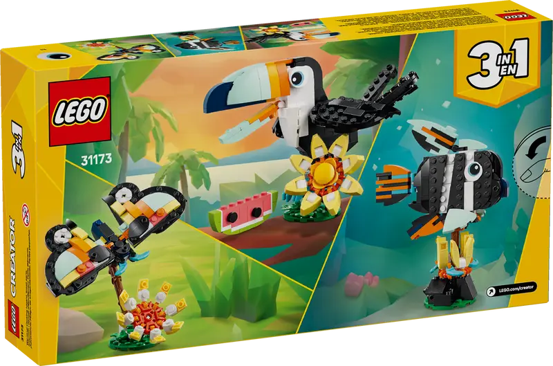 LEGO - 31173 - CREATOR - Toucan/Butterfly/Fish - 225pcs