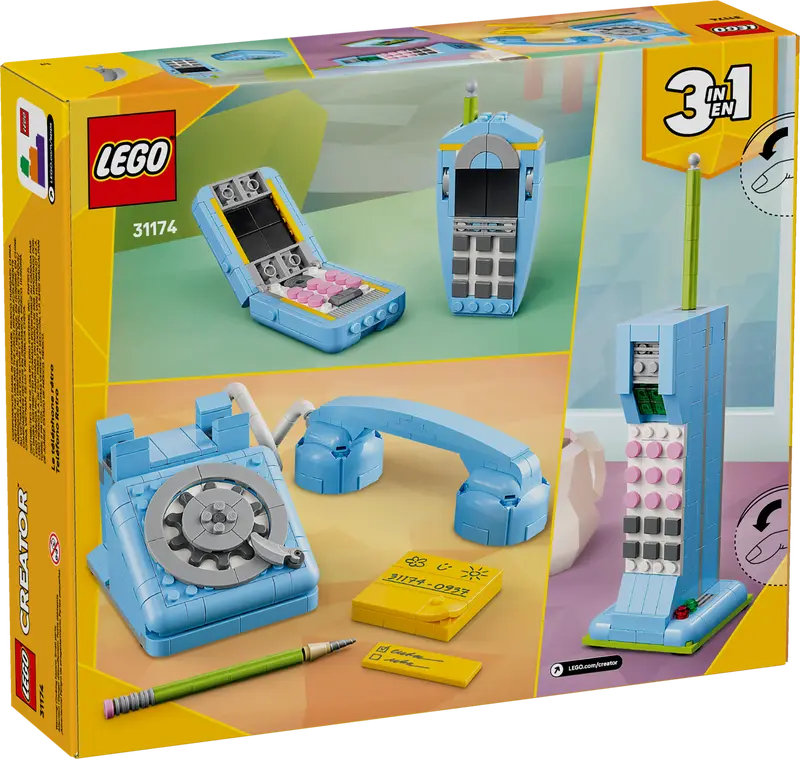 LEGO - 31174 - CREATOR - Retro Telephone/Cellphones - 383pcs