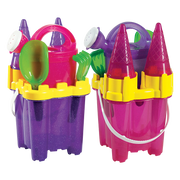 BEACH SET - GLITTER CASTLE - 6pcs