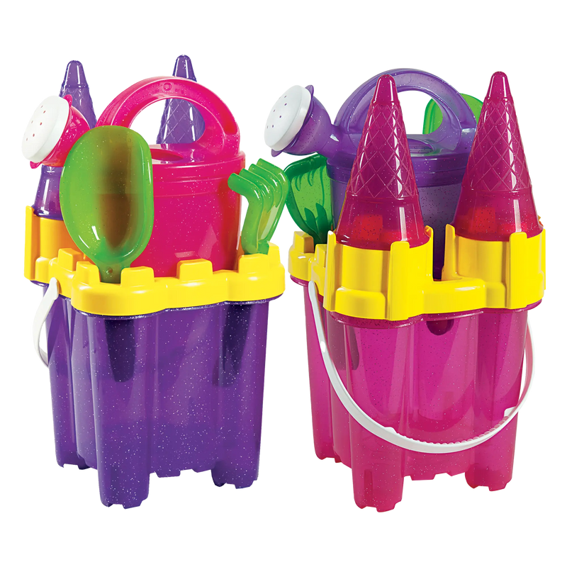 BEACH SET - GLITTER CASTLE - 6pcs