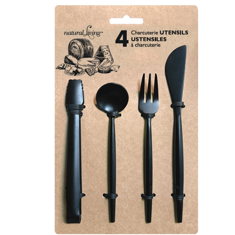 Natural Living - Set of 4 Charcuterie Utensils
