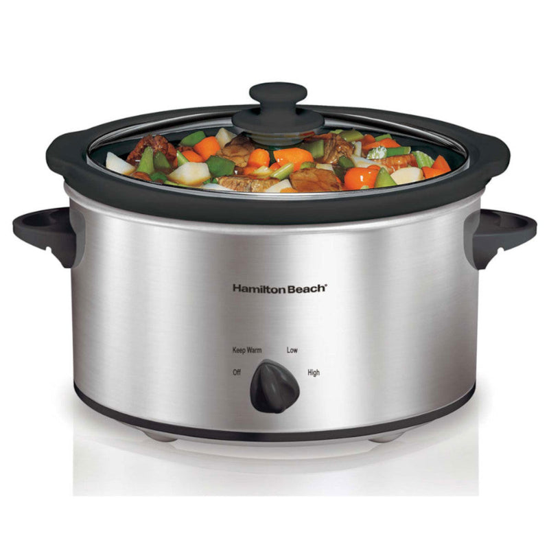 Hamilton Beach Oval Slow Cooker 33140VCR, 4 qt.