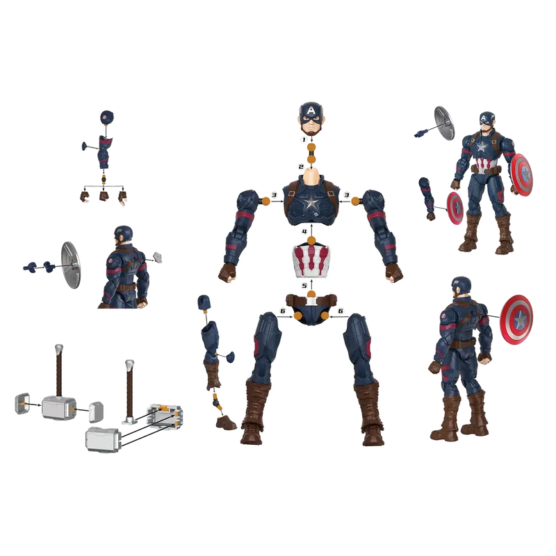 BLOKEES - Kits de Maquettes Captain America de Classe Champion 03 Marvel Infinity Saga