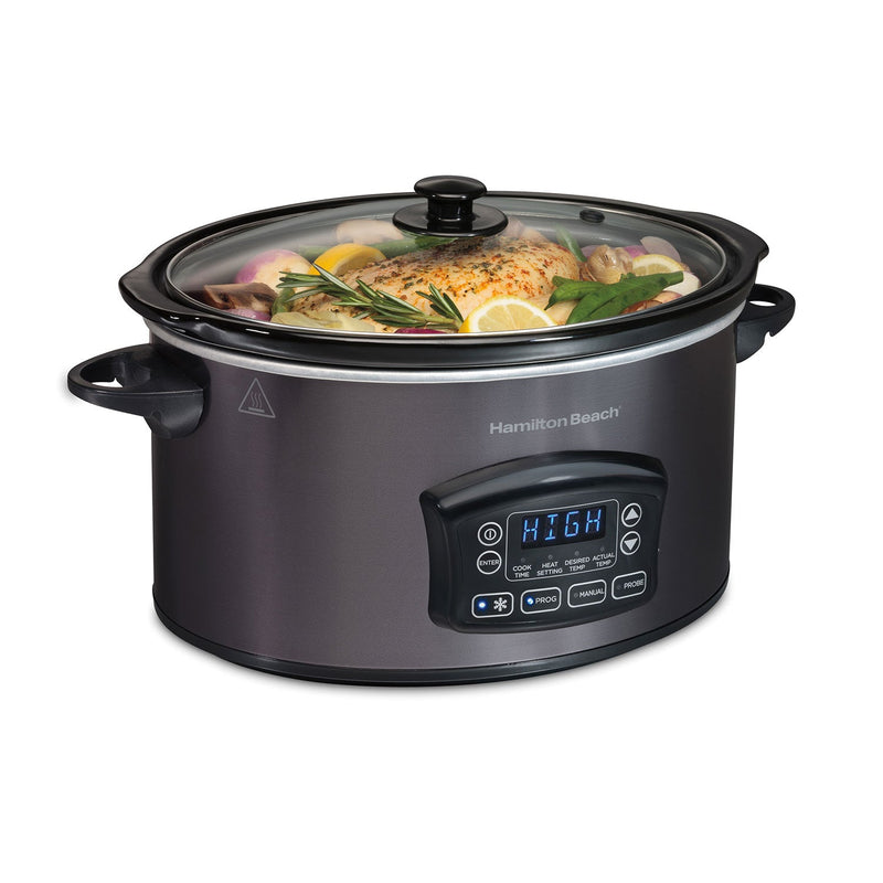 Hamilton Beach Programmable Defrost Slow Cooker 33768G, 6 qt.