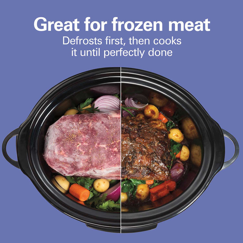 Hamilton Beach Programmable Defrost Slow Cooker 33768G, 6 qt.