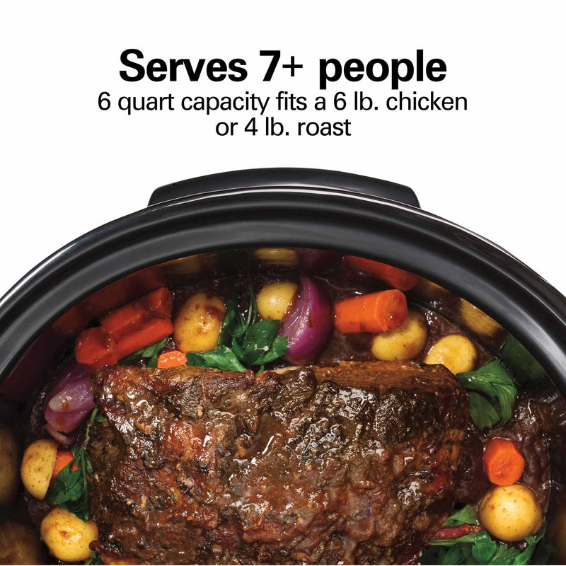 Hamilton Beach Programmable Defrost Slow Cooker 33768G, 6 qt.