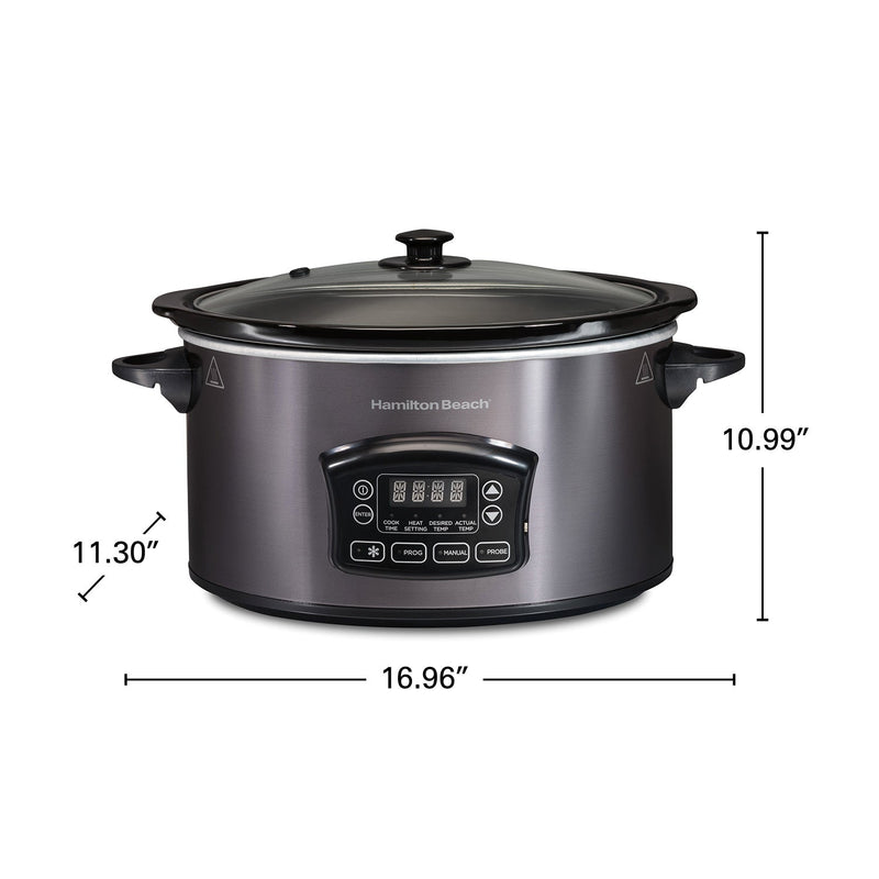 Hamilton Beach Programmable Defrost Slow Cooker 33768G, 6 qt.