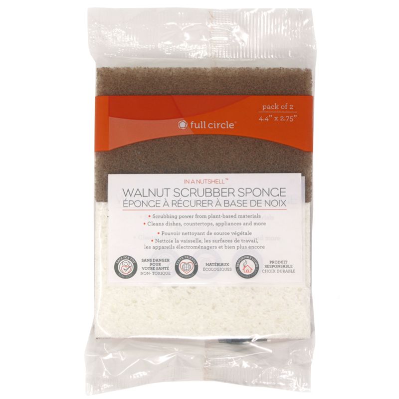 Full Circle - IN A NUTSHELL™ Scrubbing Sponges - Made in CANADA
