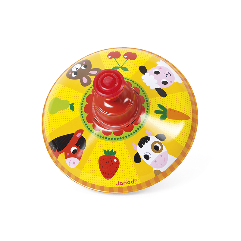 METAL SPINNING TOP - FARM / ASST. 12/2 STYLES