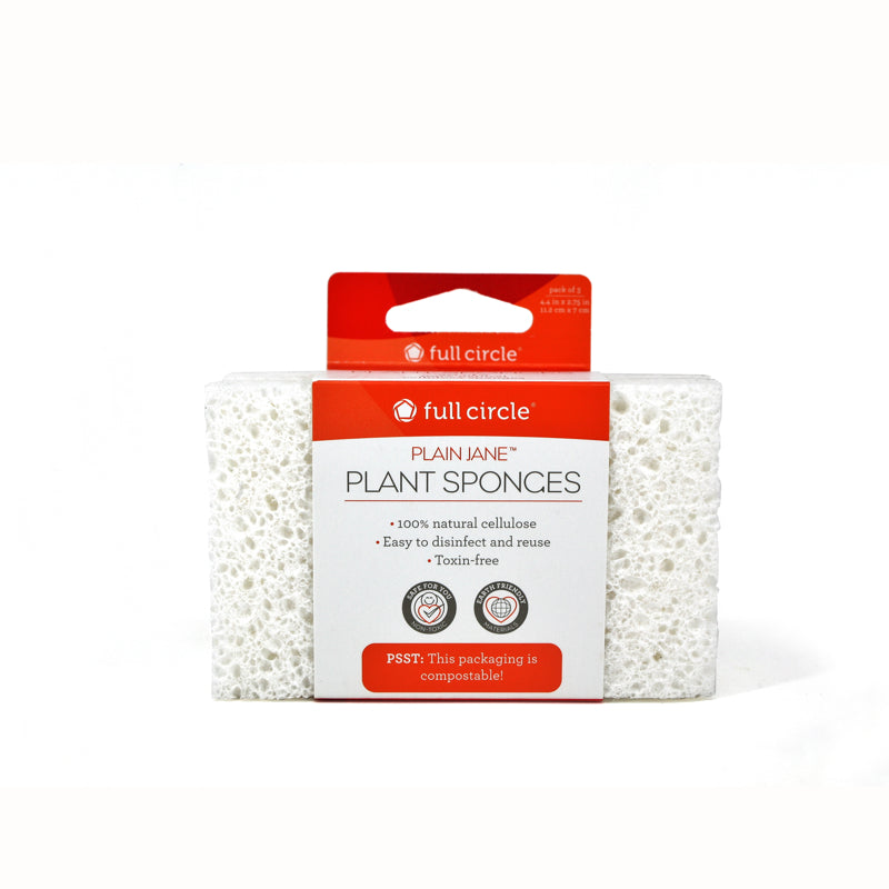 Full Circle - PLAIN JANE™ Plant Sponges - Made in CANADA