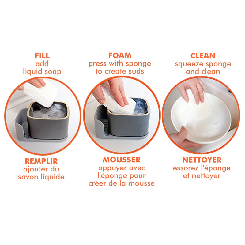 Full Circle - BUBBLE-UP™ Foaming Soap Dispenser & Sponge