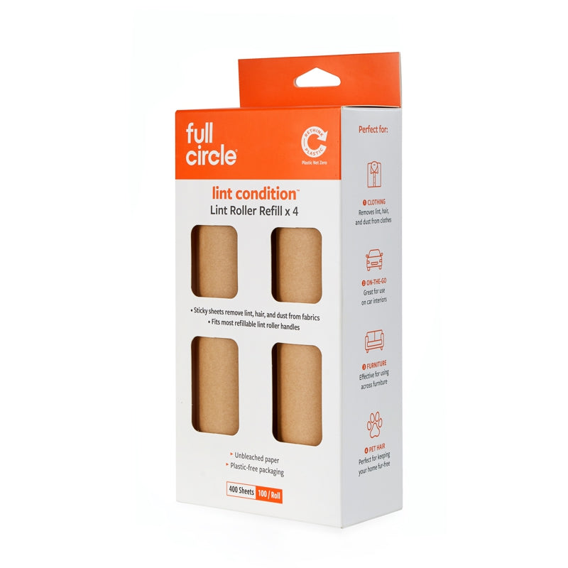 Full Circle - LINT CONDITION Lint Roller Refills - 4pk