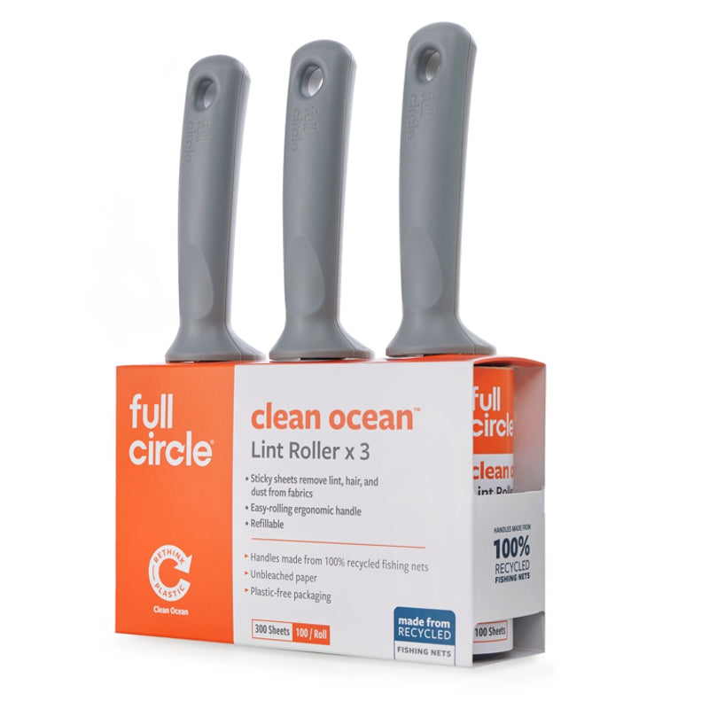 Full Circle - CLEAN OCEAN™ Lint Roller - 3pk