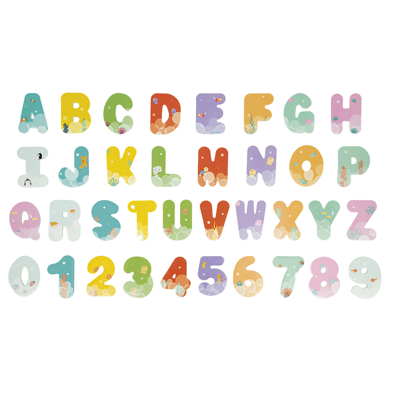 BATH TIME LETTERS AND NUMBERS