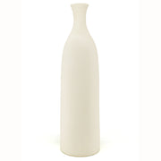 Natural Living - Tall Textured Vase - Cream — empty tall vase.