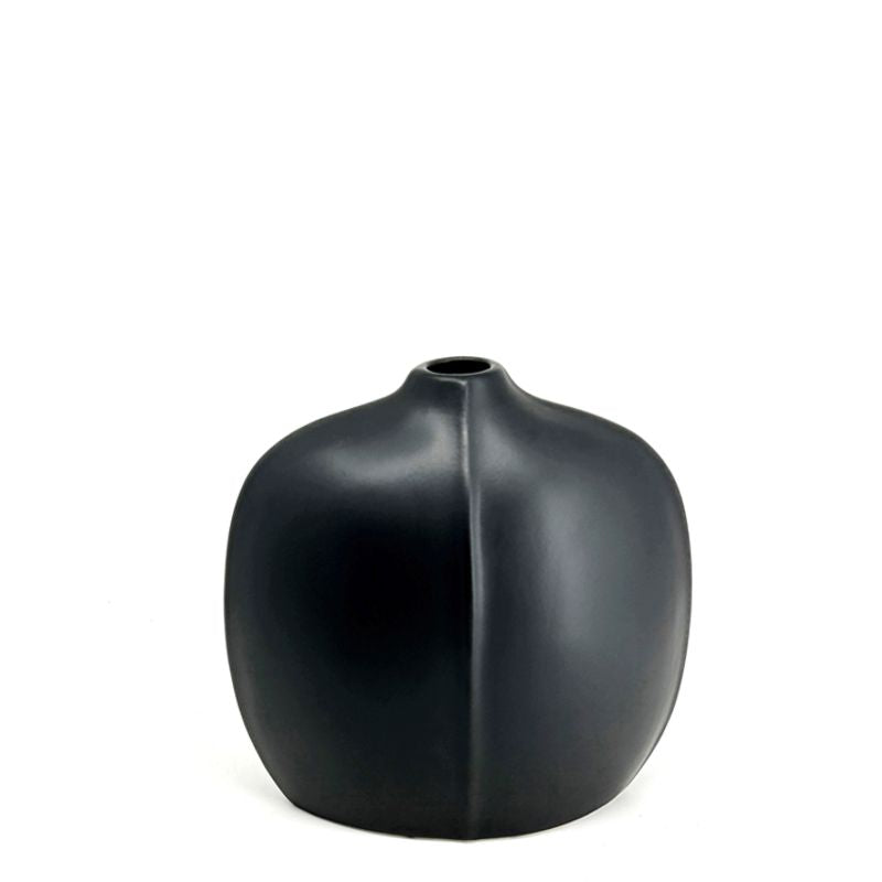Natural Living - Bud Vase - Soft Black — empty black bud vase.