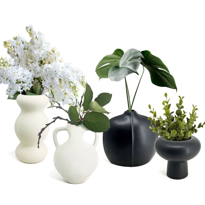 Natural Living - Bud Vase - Soft Black — vase collection styling; other pieces sold separately.