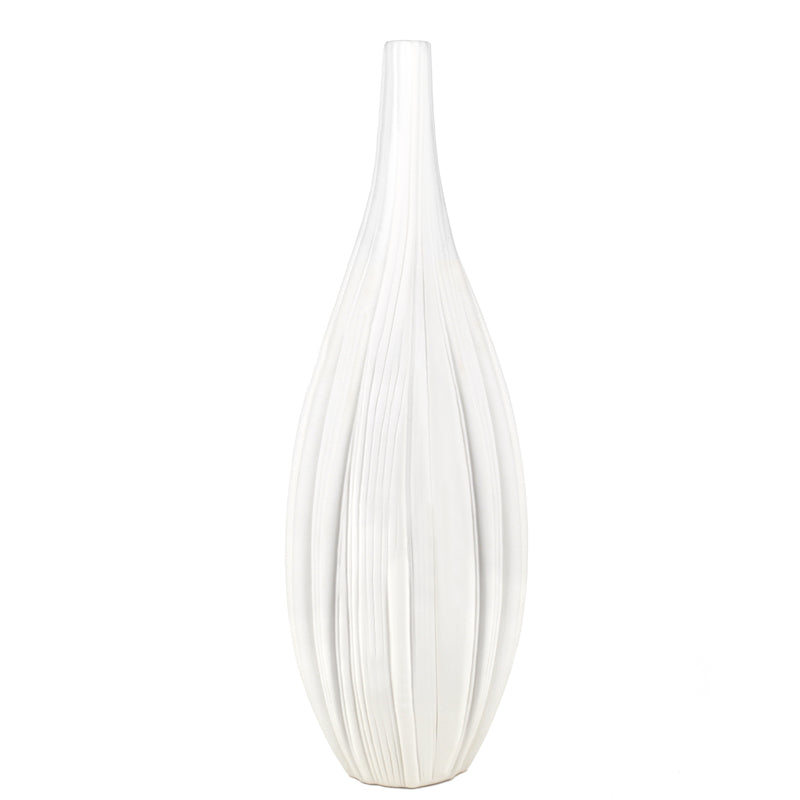 Natural Living - Allium - Tall Vase - Cream — empty tall Allium vase.