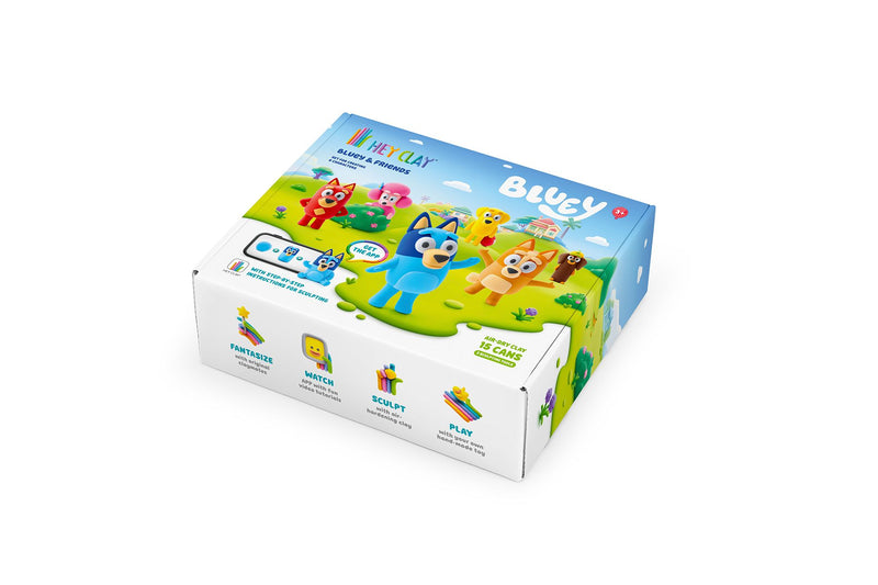 Hey Clay - BLUEY & FRIENDS-SERIES COLLECTIONS (15 CANS)