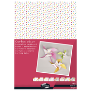 Decoration cardboard 160G doodling pack of 40 sheets (9.8 x 13.8 in)