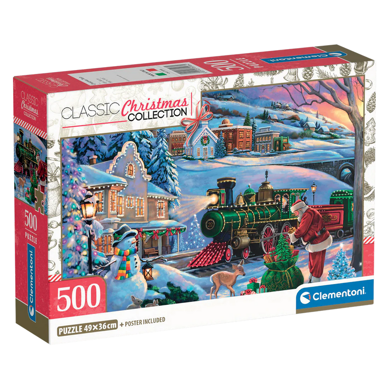 Clementoni - PZ500: CHRISTMAS TRAIN