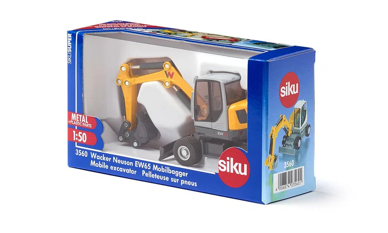Siku - WACKER NEUSON EW65 MOBILE EXCAVATOR (1:50)