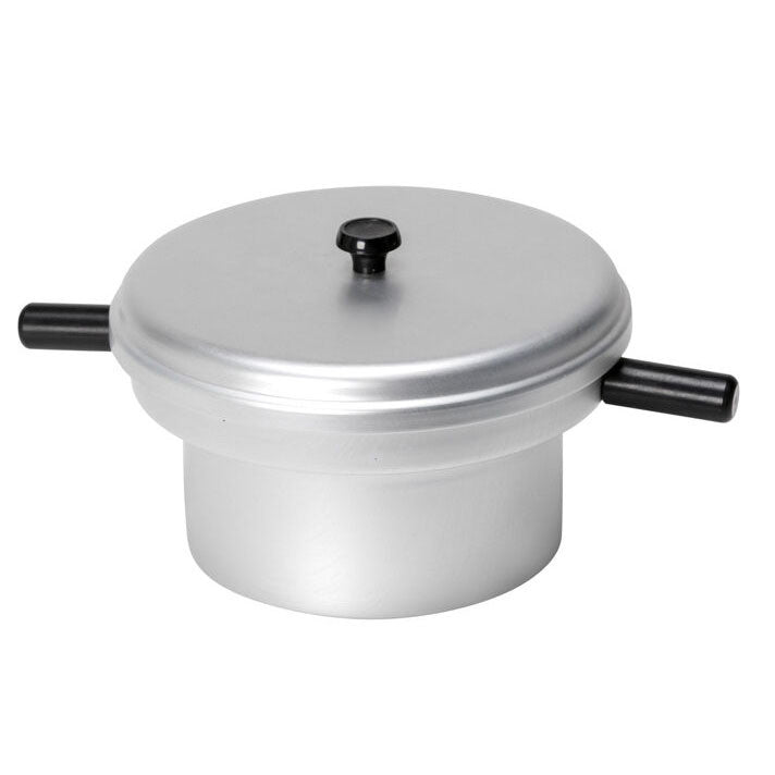 EquiPro Maxi aluminum hot wax container with lid and heat-resistant handles