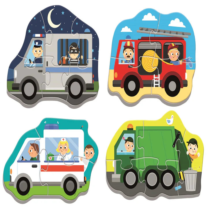 Trefl - PUZZLE - BABY CLASSIC - VEHICLES and JOBS