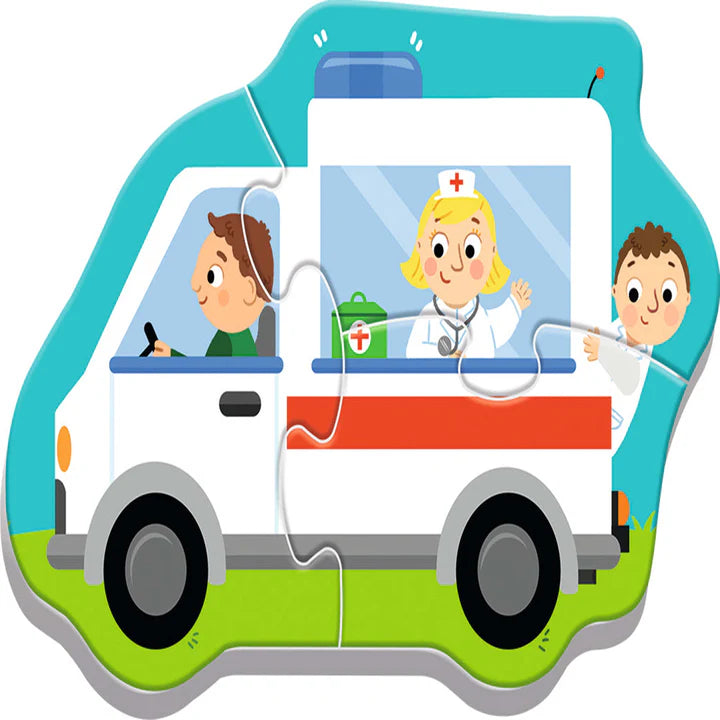 Trefl - PUZZLE - BABY CLASSIC - VEHICLES and JOBS