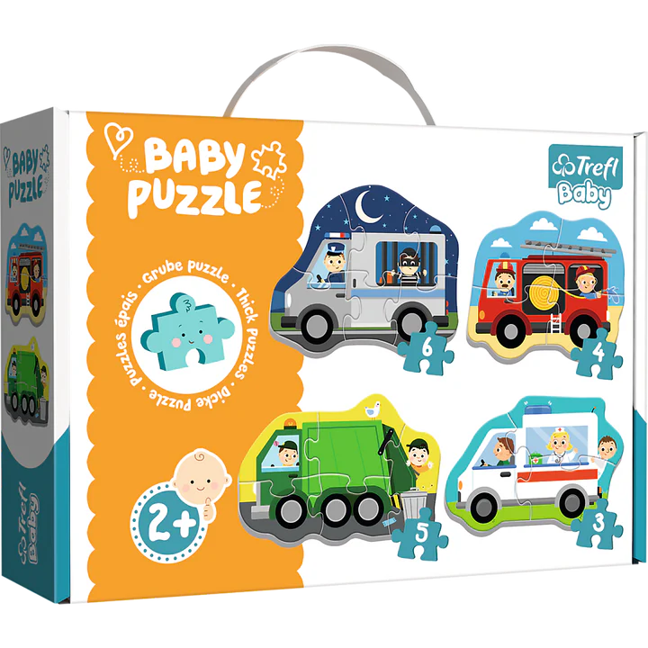 Trefl - PUZZLE - BABY CLASSIC - VEHICLES and JOBS