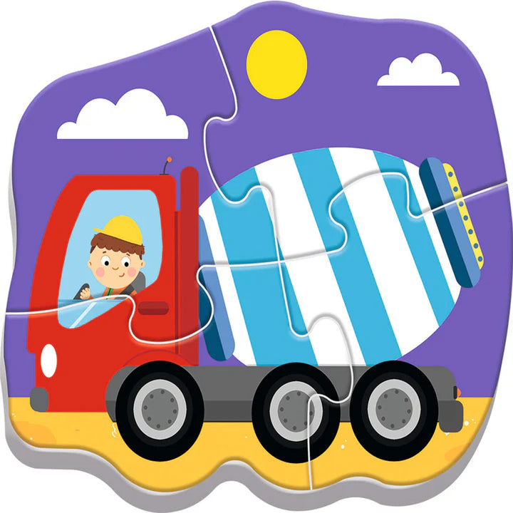 Trefl - PUZZLE - BABY CLASSIC - VEHICLES on the COSTRUCTION SITE